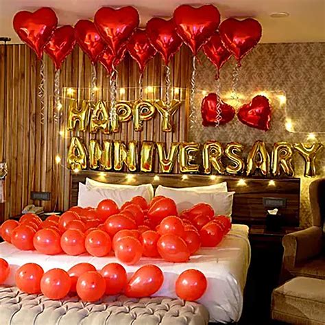 ideas for room decoration on anniversary